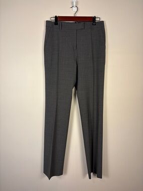 Brooks Brothers Caroline Fit Trousers Pants Gray Wool Lightweight Office